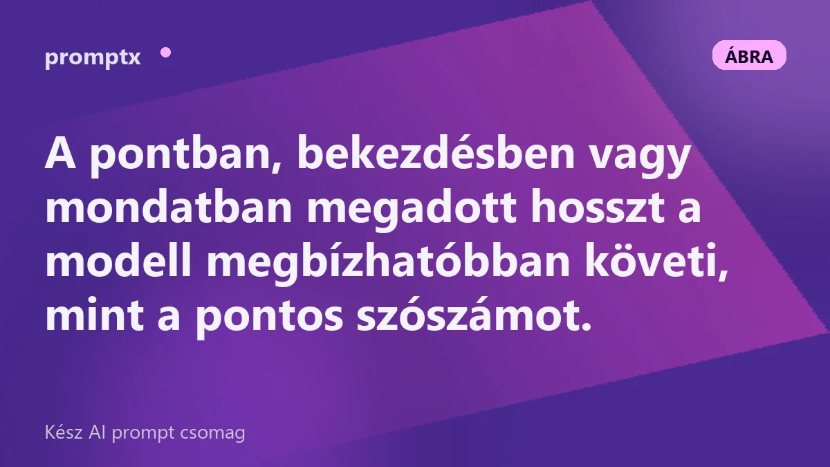 Hosszmegadás konkrét egységekben: pont, bekezdés, mondat