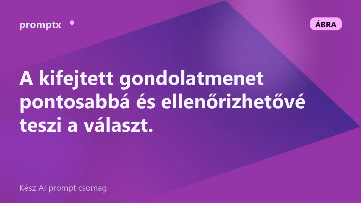 A "gondolkodj lépésről lépésre" technika