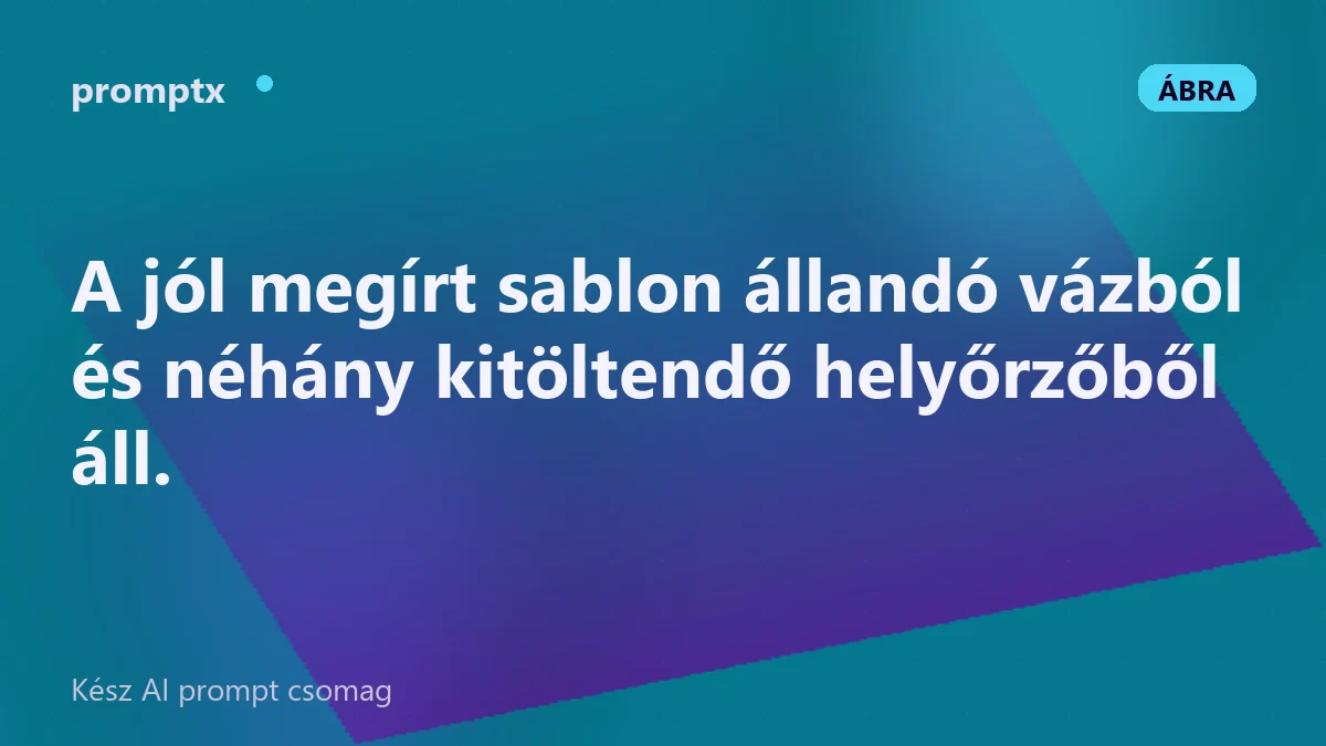 Promptsablon szögletes zárójeles változó mezőkkel