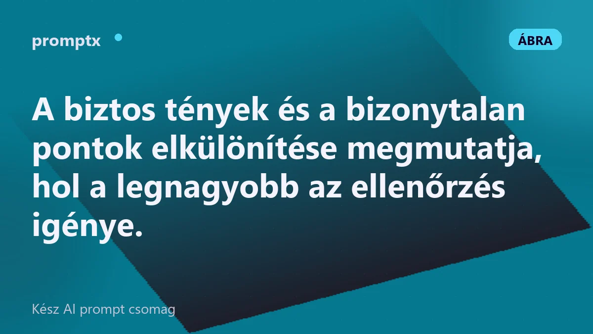 Tények és feltételezések elkülönítése egy áttekintésben