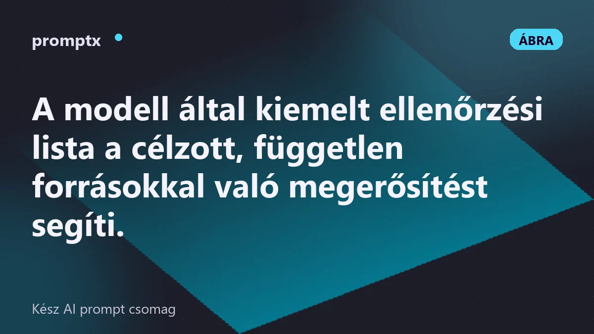 Ellenőrzési lista a kritikus állításokról