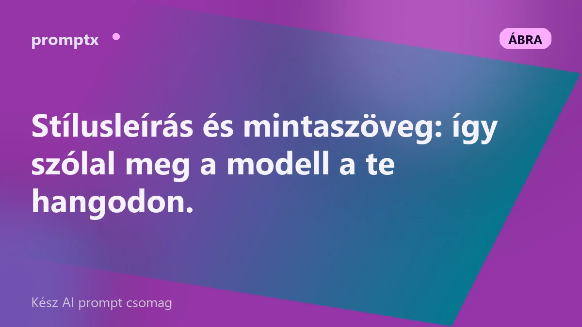 Márkahang vezérlése prompttal