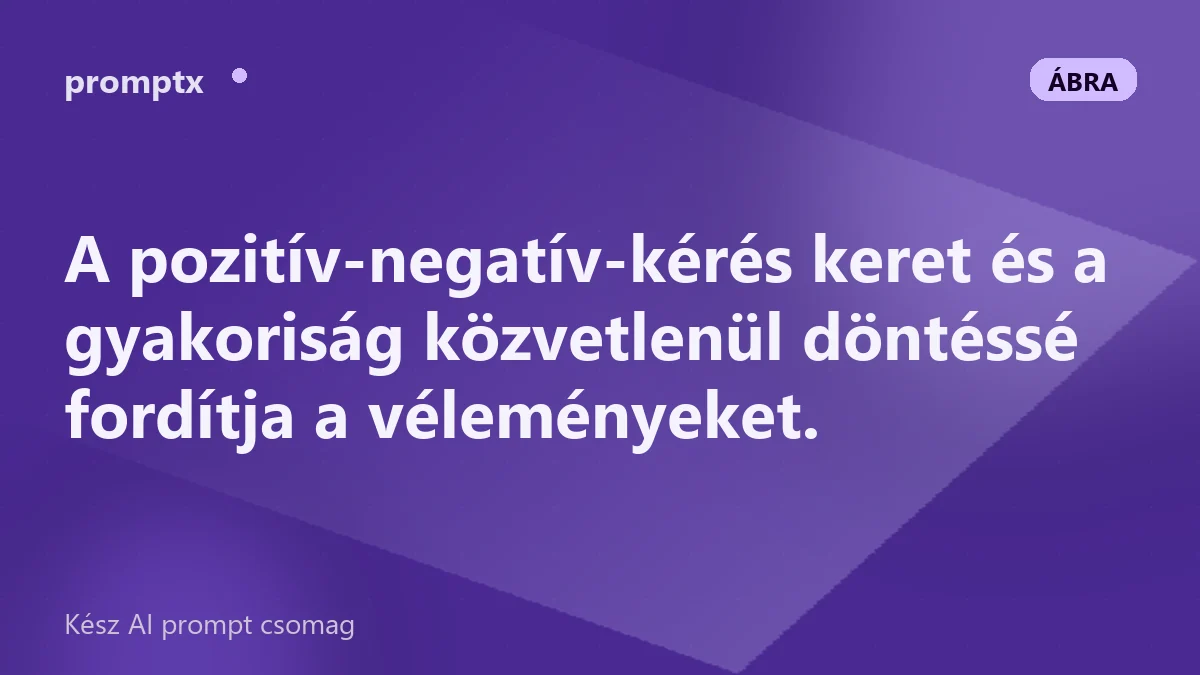 Visszajelzés-összegzés strukturált kerete: pozitívumok, negatívumok, kérések gyakorisággal