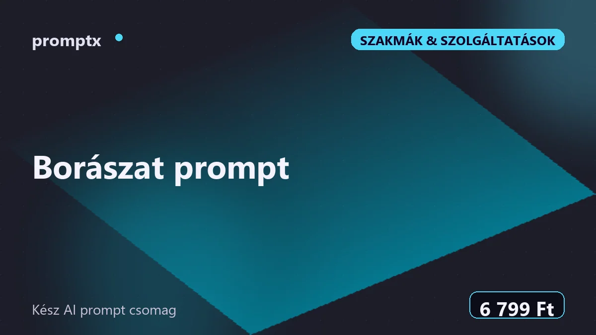 Borászat prompt – kész AI prompt csomag