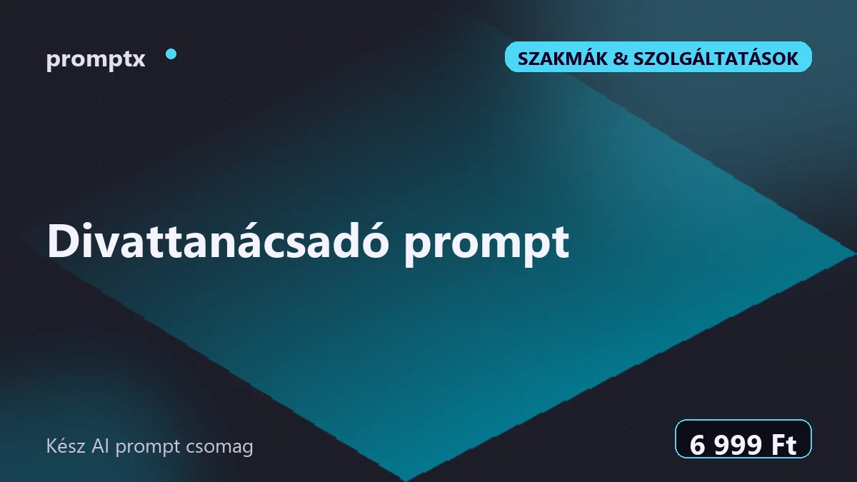 Divattanácsadó prompt – kész AI prompt csomag