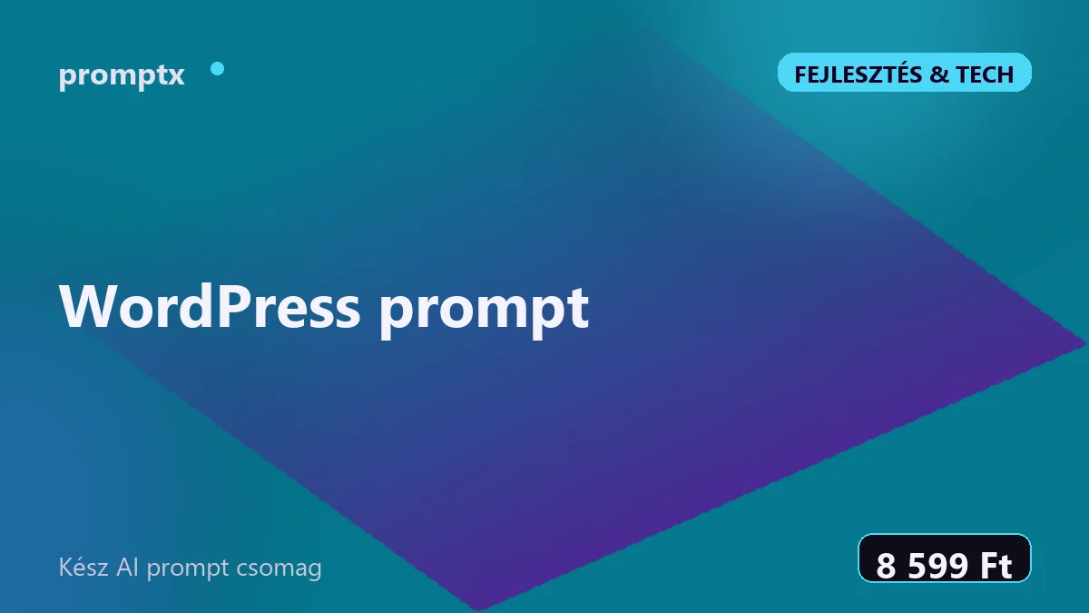 WordPress prompt – kész AI prompt csomag