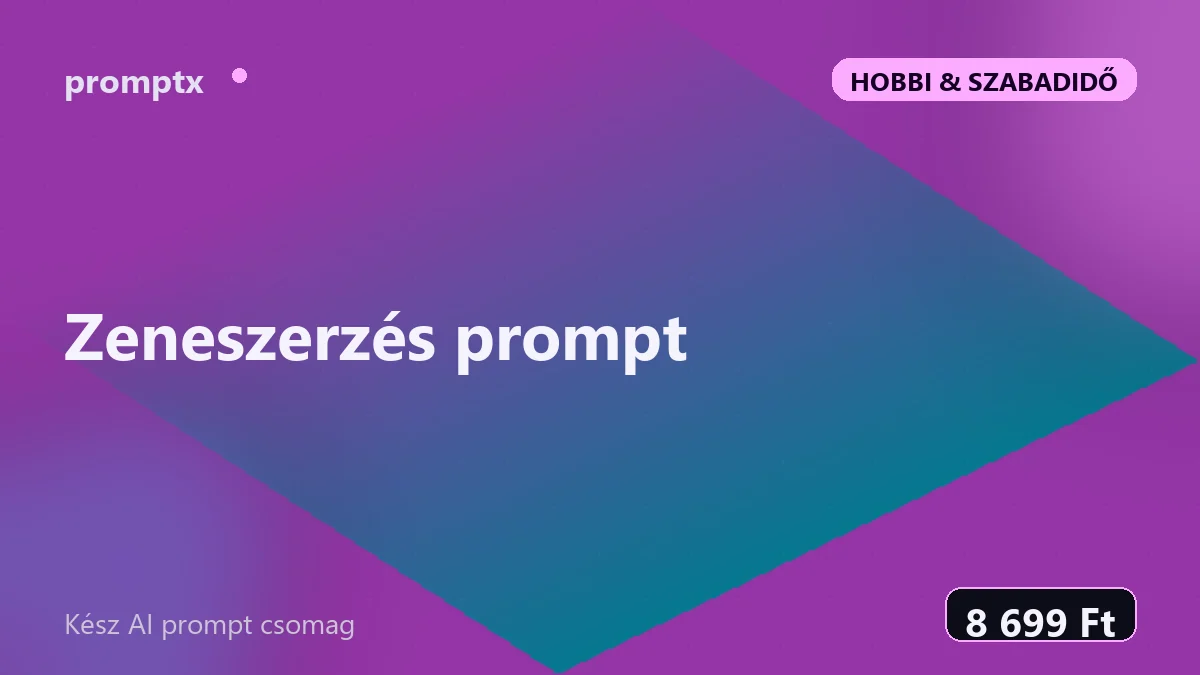 Zeneszerzés prompt – kész AI prompt csomag